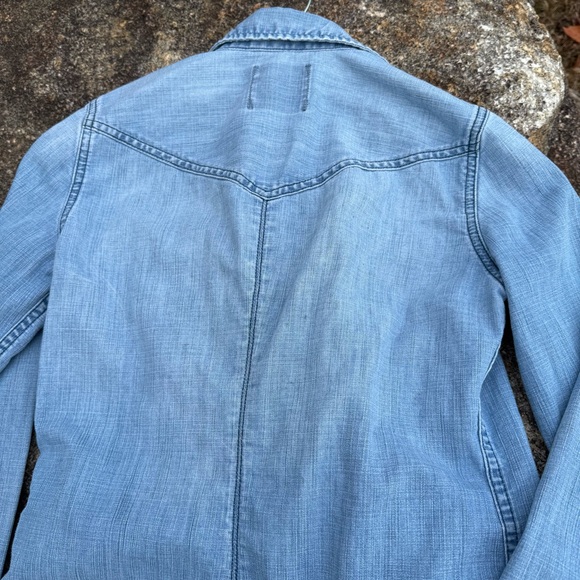 American Eagle Outfitters Light Blue Button Down Shirt - Picture 6 of 7